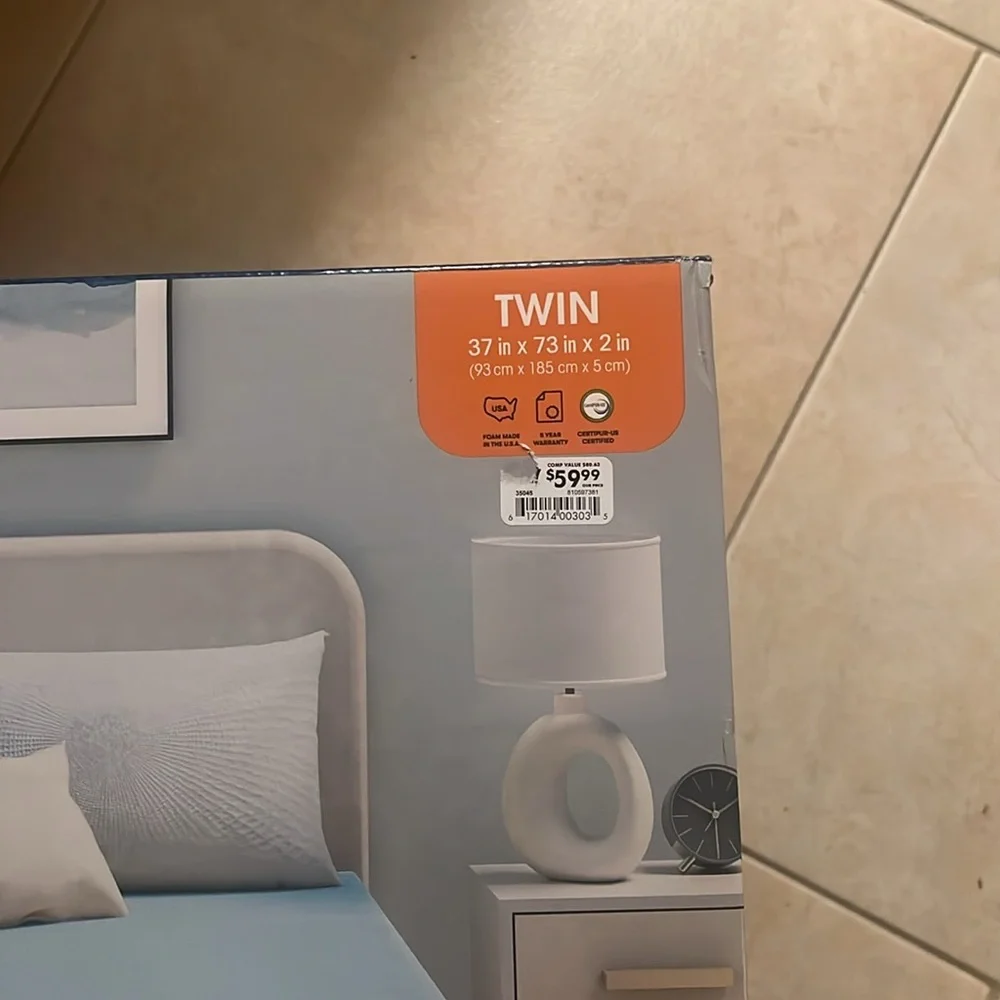 Serta Perfect Sleeper Blue Mattress Topper